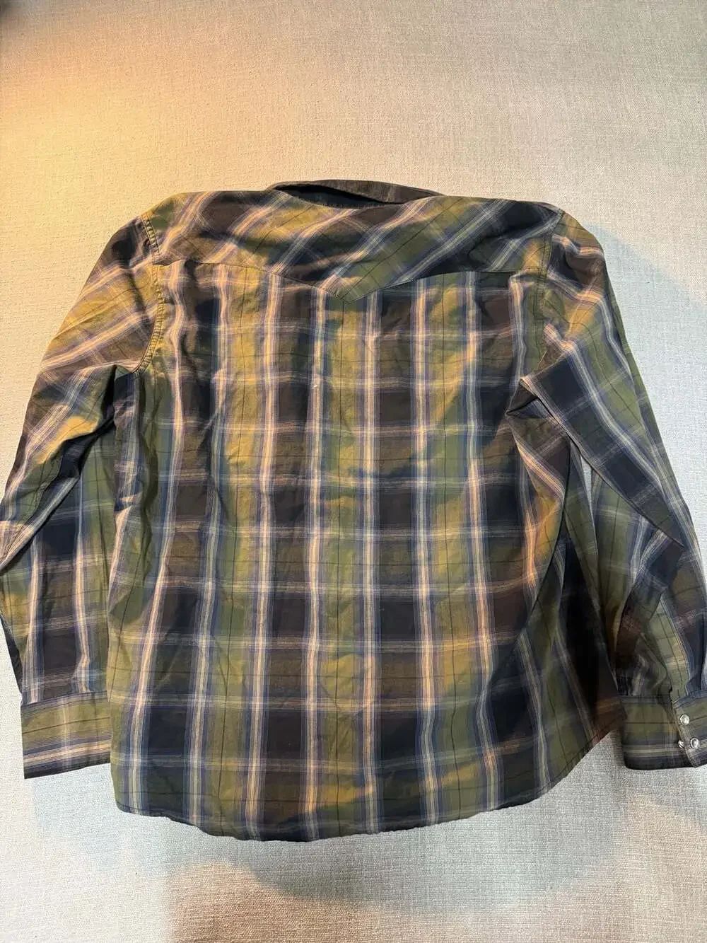Levi's Men's XXL Long Sleeve Western Pearl Snap Plaid Shirt